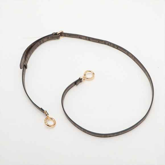 Fendi Mini Peekaboo Zucca Leather 2WAY Handbag Brown - Picture 7 of 10